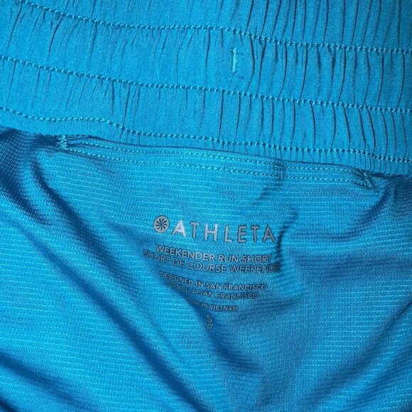 Athleta Blue Shorts With Built in Lining - Picture 5 of 5